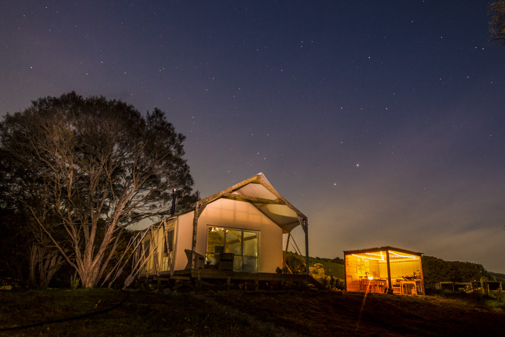 Rivers Edge — Te Awa Tent & Ruru Tent — Martinborough